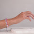 Neonspektrum | Regenbogen-Supernova | Silber | Charmballa-Armband aus Galaxieglas
